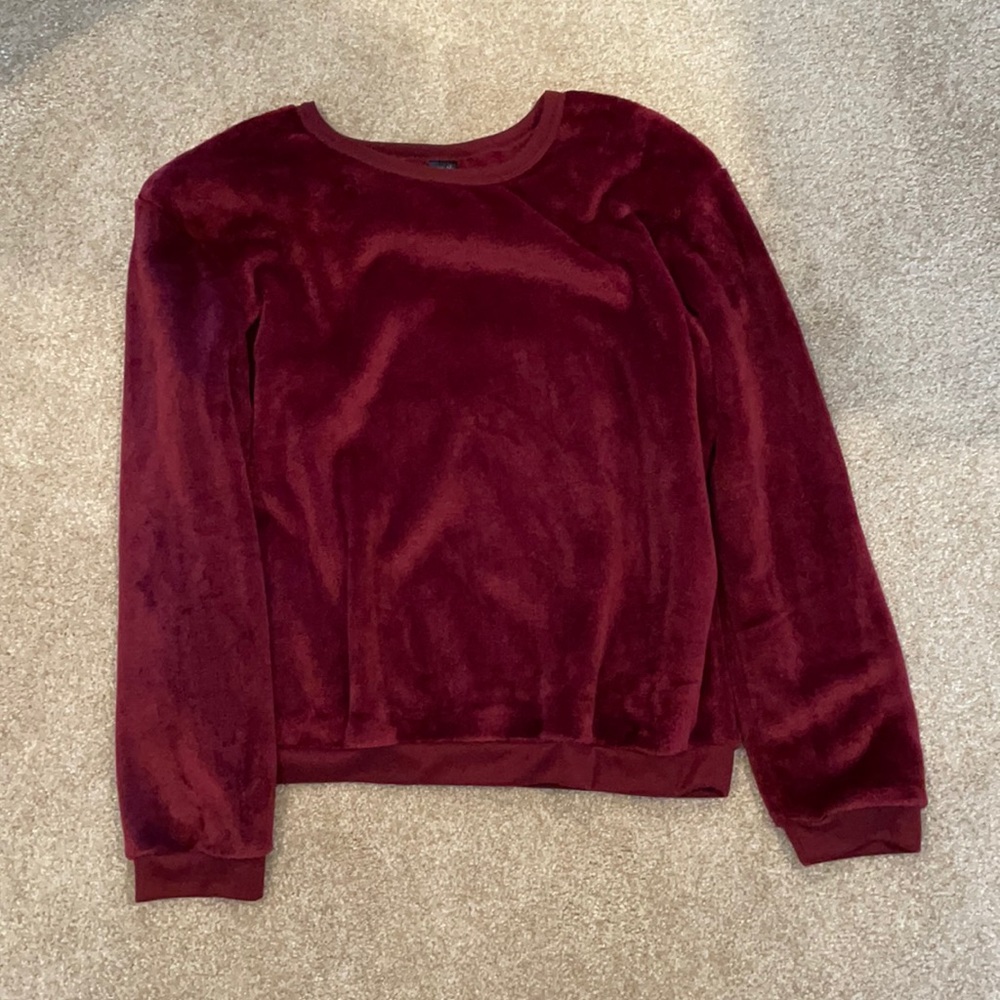 VERY soft maroon sweater